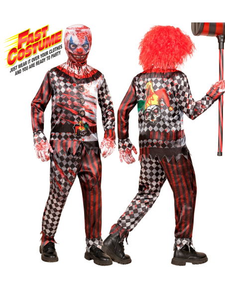 Costume Clown Méchant Enfant & Ado – Fast Costume Horreur Rapide Halloween