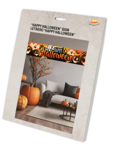 Panneau Décoratif "Happy Halloween" en Tissu – 290 x 50 cm 2