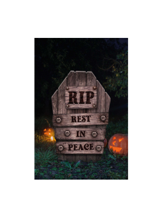 Pierre Tombale Halloween RIP – Rest in Peace en Plastique – 56 cm 2