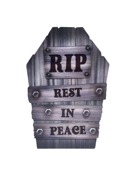 Pierre Tombale Halloween RIP – Rest in Peace en Plastique – 56 cm