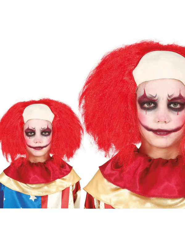 Perruque Calvitie Clown Enfant – Perruque Halloween Terrifiante