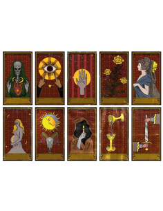 Cartes Vaudou Halloween – Lot de 10 Grandes Cartes...
