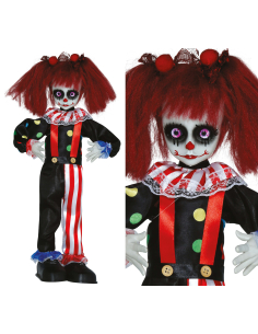 Poupée Clown Maléfique 40 cm – Décoration Cirque de l’Horreur