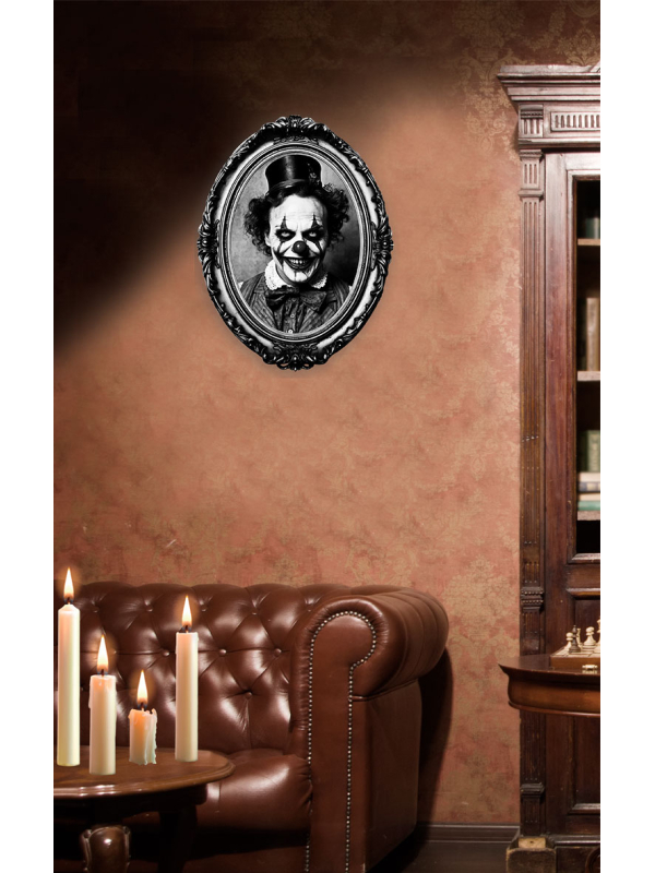 Autocollant “Cadre Clown” Vintage – 30 × 23 cm (PVC adhésif)