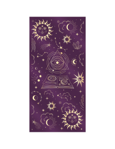Chemin de table mystique en velours violet – Impression...
