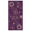 Chemin de table mystique en velours violet – Impression or 28 × 3 m