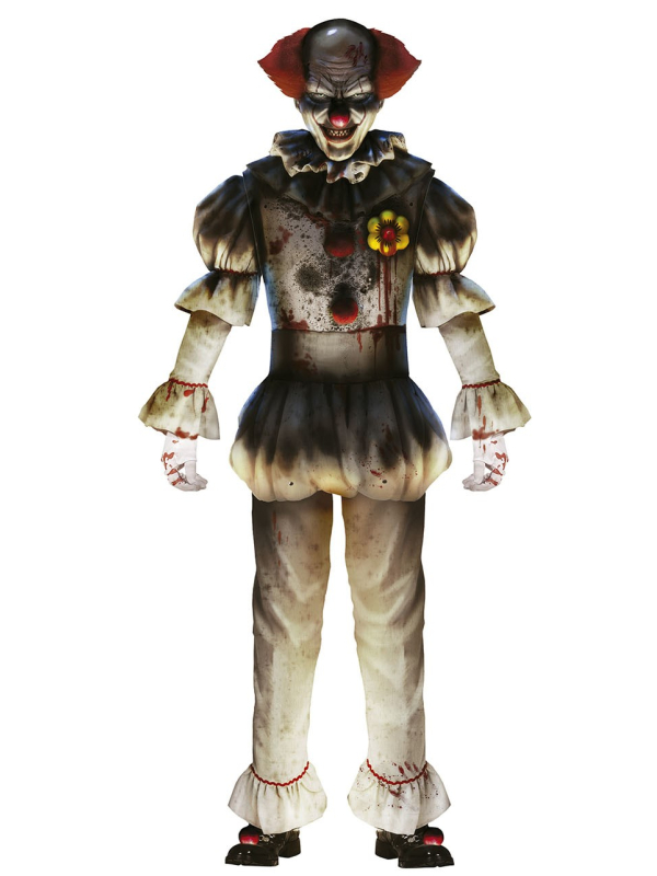 Décor mural Clown d’Horreur 180 cm – kit géant à assembler (cirque vintage)