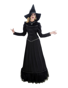 Sorcière Magie Noire – Robe Longue & Chapeau Pointu Femme (S à XL) 2