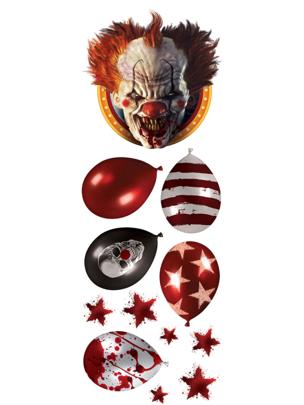 Sticker Mural “Clown du Cirque de l’Horreur” – Planche 25 × 70 cm
