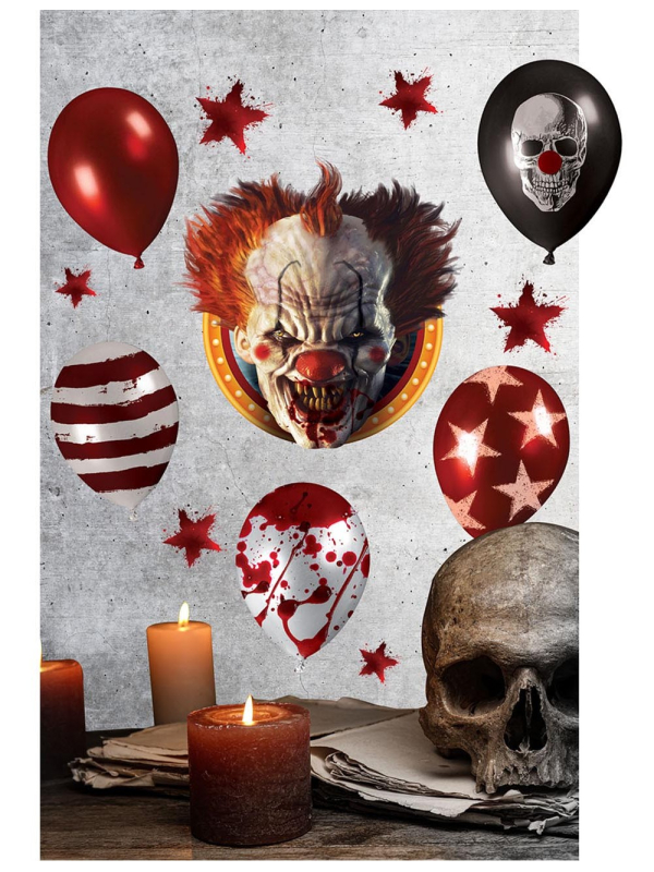 Sticker Mural “Clown du Cirque de l’Horreur” – Planche 25 × 70 cm