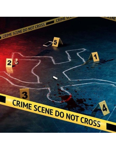 Kit Scène de Crime – Ruban Police 9 m + Numéros & Craie