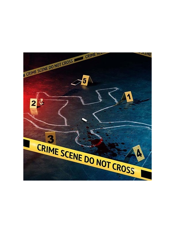 Kit Scène de Crime – Ruban Police 9 m + Numéros & Craie