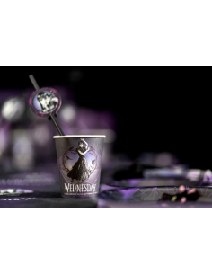 Gobelets Mercredi Addams officiels – Wednesday™ lot de 8 en carton 250 ml 2
