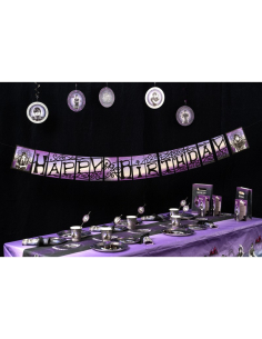 Guirlande Mercredi Addams officielle – Wednesday™ Happy Birthday 200 cm 2