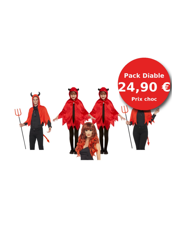 Costume Diable Avec Ailes Pour Adulte/enfant - Léger Et Respirant Pour Fêtes Et Cosplay