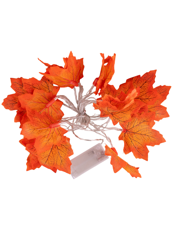 Guirlande lumineuse feuilles d’automne – Décoration LED pour Halloween et Noël