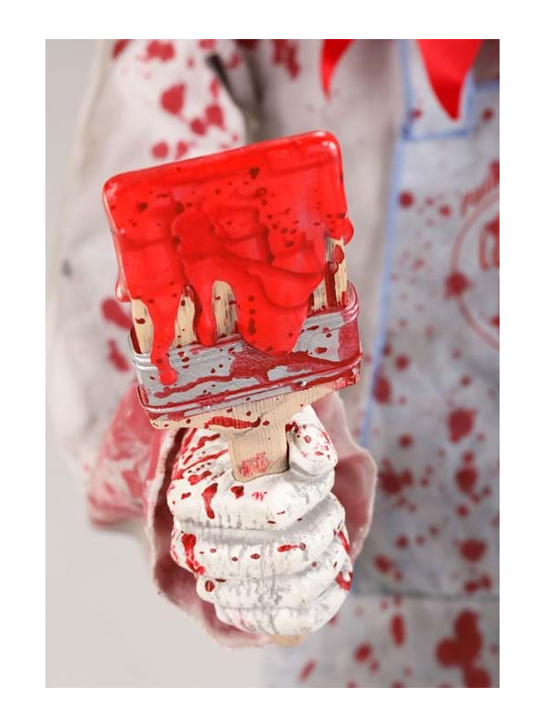 Automate Halloween Arty, le Clown 213 cm qui peint avec du sang