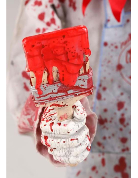 Automate Halloween Arty, le Clown 213 cm qui peint avec du sang