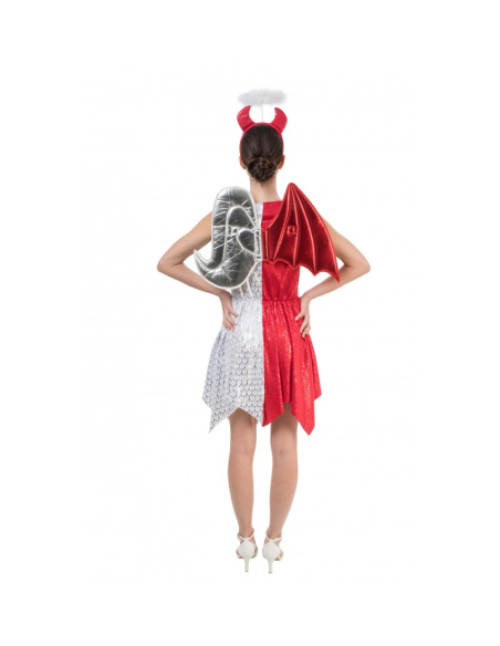 Déguisement Mi-Ange Mi-Démon Femme – Costume Original Halloween