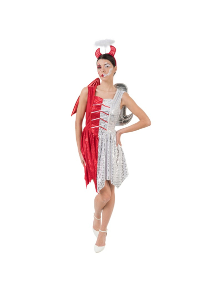 Déguisement Mi-Ange Mi-Démon Femme – Costume Original Halloween