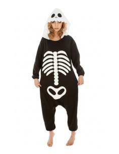 Déguisement Kigurumi Squelette pour Ado ou Femme – Taille 164 cm