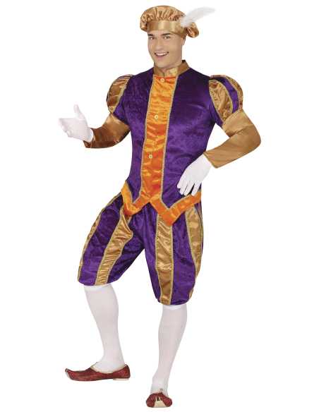 Déguisement Page Renaissance Homme – Costume Polyvalent pour Soirée Historique ou Garde Suisse