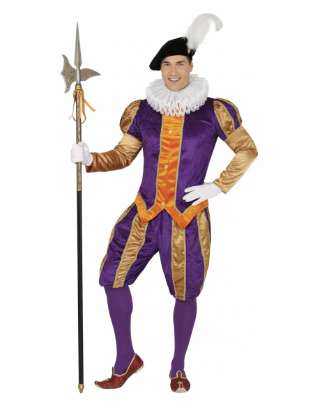 Déguisement Page Renaissance Homme – Costume Polyvalent pour Soirée Historique ou Garde Suisse