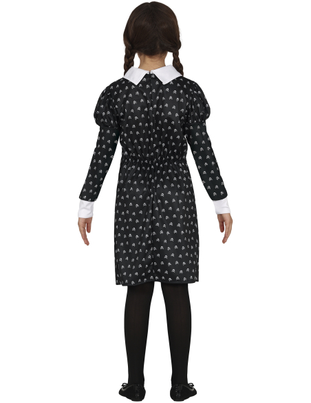 Déguisement robe noire enfant – Style gothique Mercredi