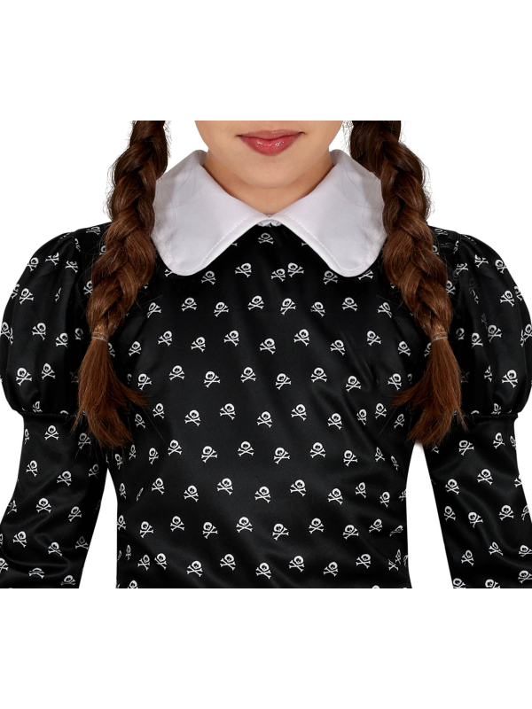 Déguisement robe noire enfant – Style gothique Mercredi