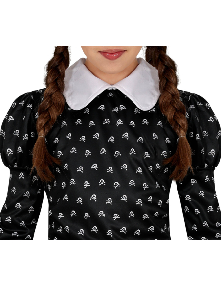 Déguisement robe noire enfant – Style gothique Mercredi