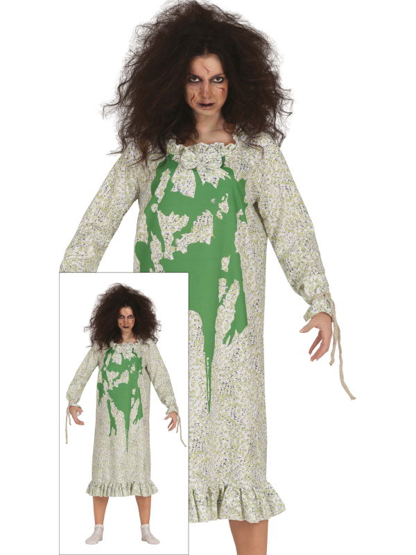Déguisement fille possédée – Chemise de nuit “vomie” (inspiré L’Exorciste)