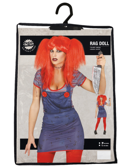 Déguisement poupée tueuse femme – Style Chucky (générique, non officiel)