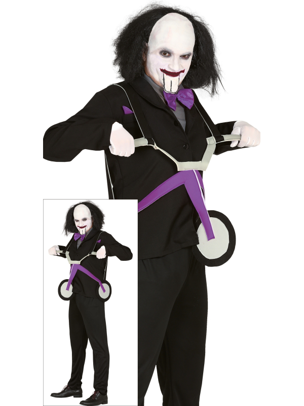 Déguisement Killer Tricycle (homme) – style Jigsaw/Billy