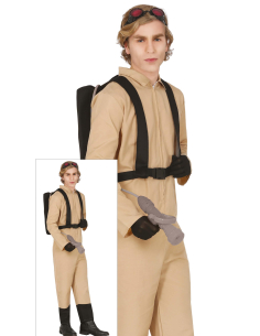 Déguisement chasseur de fantômes homme – Phantom Hunter (combinaison + sac à dos)