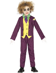 Déguisement Joker enfant violet rayé – Comme les grands, en version mini déjantée ! 2
