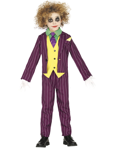 Déguisement Joker enfant violet rayé – Comme les grands, en version mini déjantée !
