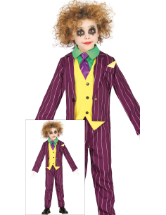 Déguisement Joker enfant violet rayé – Comme les grands, en version mini déjantée !