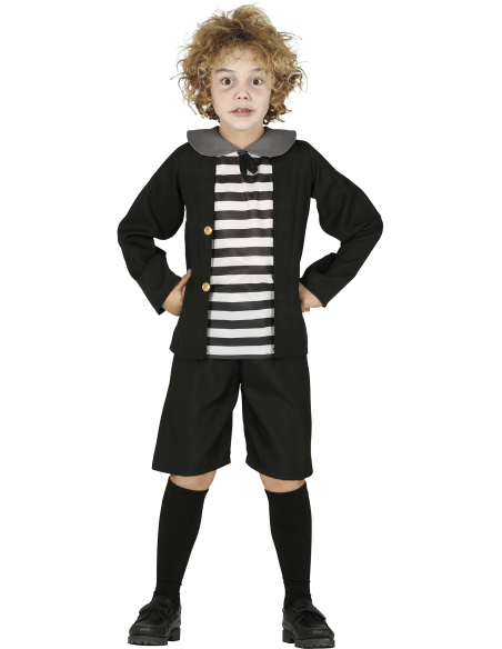 Déguisement Pugsley Addams enfant – Costume officiel du frère de Mercredi