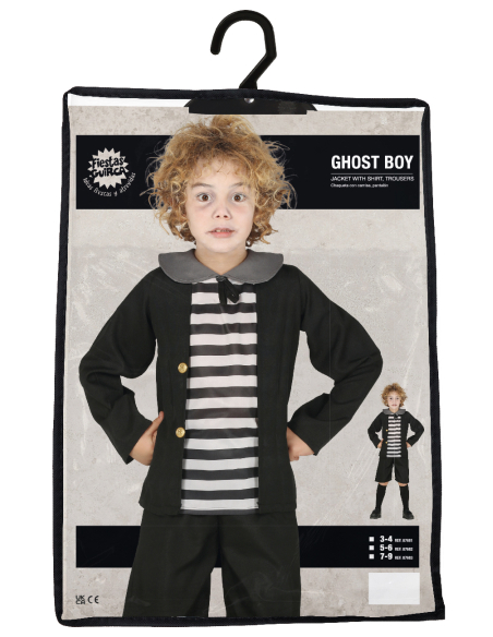 Déguisement Pugsley Addams enfant – Costume officiel du frère de Mercredi