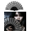 Éventail gothique noir toile d’araignée – Accessoire glamour et mystérieux pour Halloween et soirées