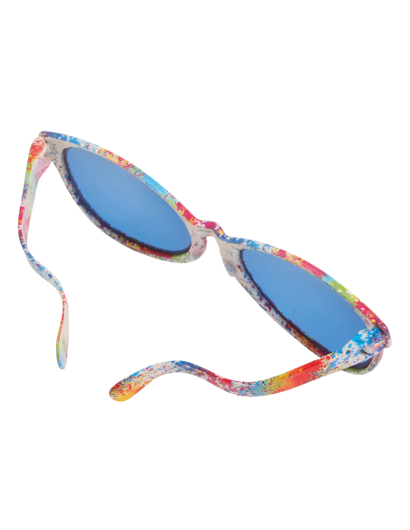 Lunettes géantes multicolores – Accessoire carnaval, humour & clown pour adulte