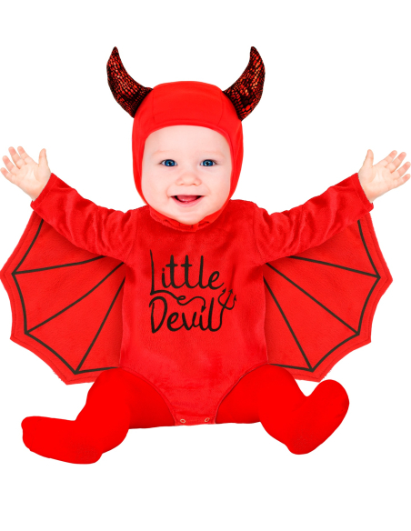 Déguisement Halloween Bébé Petit Diable Rouge – Costume Douillet 1-2 ans