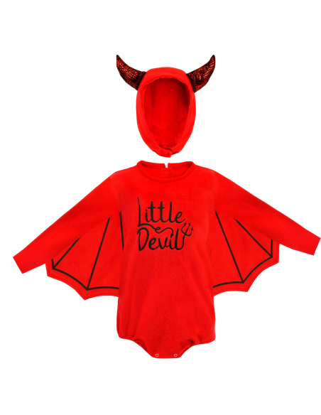 Déguisement Halloween Bébé Petit Diable Rouge – Costume Douillet 1-2 ans