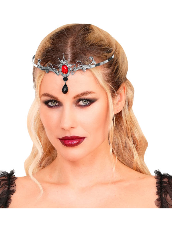Couronne Gothique Vampiresse – Bijou de Front Élégant pour Halloween & Cosplay