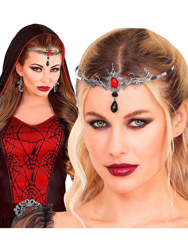 Couronne Gothique Vampiresse – Bijou de Front Élégant pour Halloween & Cosplay