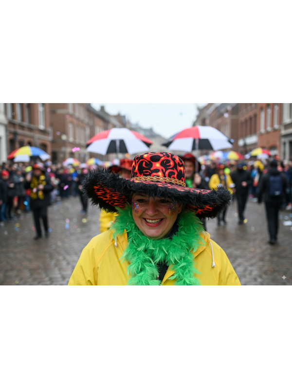 Chapeau peluche « Flammes » – L’accessoire qui fait rayonner votre Carnaval de Dunkerque
