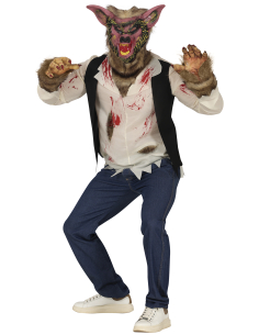 Déguisement de Loup-Garou pour Adulte – Costume Halloween Ensanglanté