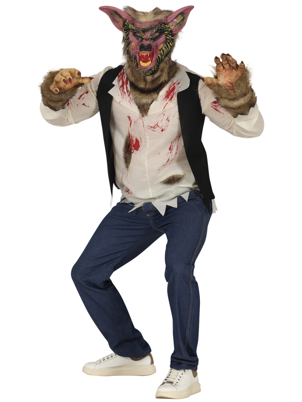 Déguisement de Loup-Garou pour Adulte – Costume Halloween Ensanglanté