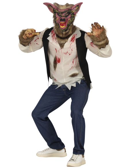Déguisement de Loup-Garou pour Adulte – Costume Halloween Ensanglanté