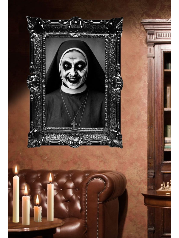 Autocollant Cadre La Nonne – Décoration Murale Halloween